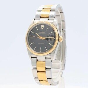 Vintage 34mm Tudor 91533N Prince Oysterdate Men's Quartz Wristwatch Two Tone